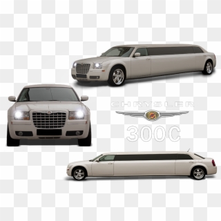 Chrysler 300c White - Limousine Clipart