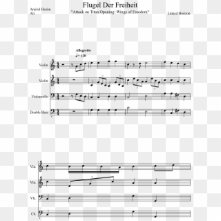 Flugel Der Freiheit Sheet Music Composed By Linked - Moment For Morricone Trumpet Clipart