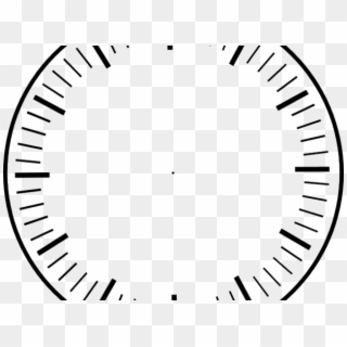 Analog Clock Without Hands - Watch Face Template Png Clipart