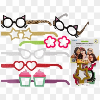 Paper Party Glasses - Paper Party Glasses Png Clipart