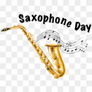 Saxophone Clipart Tenor Saxophone - National Saxophone Day 2017 - Png Download