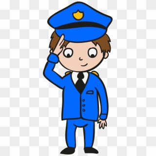 Clipart Free Stock Police Officer Alarm Device Cartoon - 手繪 警察 - Png Download