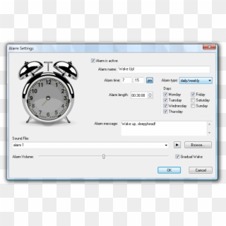 Analogue Alarm Clock - Clock Alarm Ringing Gif Png Clipart