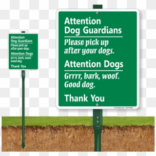 Attention Dog Guardian Sign - Warning German Shepherd Sign Clipart