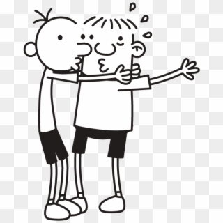 Better Greg And Rowley Kiszing Clipart - Greg Heffley And Rowley Jefferson - Png Download