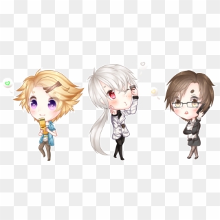 Here's Some Old Art Of Characters From Mystic Messenger - Cartoon Clipart