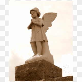 Roch's Cemetery No 2 Praying - Statue Clipart