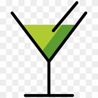 Martini Glass Emoji - Classic Cocktail Clipart