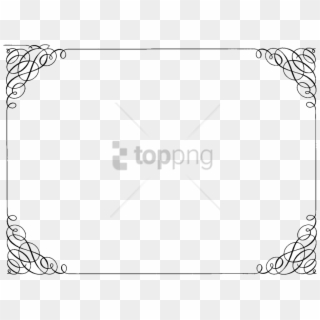 Free Png Ornate Curly Border Png Image With Transparent - Free Certificate Border Png Clipart