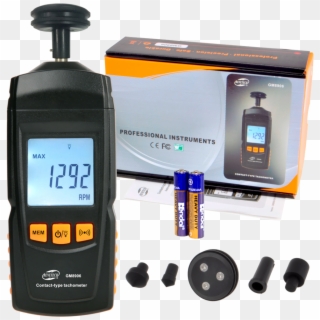 Contact Tachometer Rmp Meter With Lcd - Miernik Obrotów Clipart