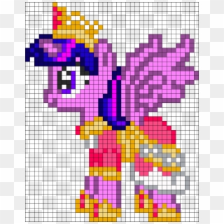 Alicorn Twilight Sparkle Perler Bead Pattern / Bead - My Little Pony Perler Bead Patterns Clipart