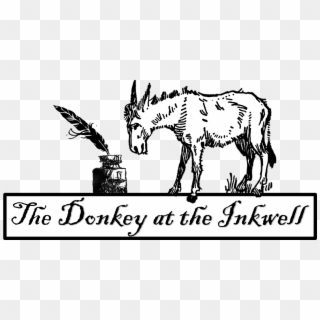 The Donkey At The Inkwell - Burro Clipart