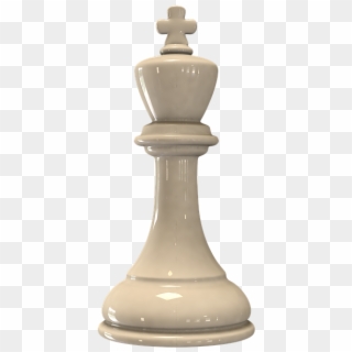 Chess Figure King White - Transparent Background Chess Piece Png Clipart