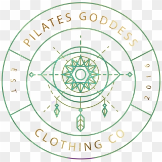 Pilates Goddess Logo - Circle Clipart