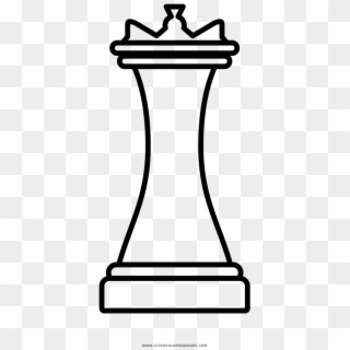 Chess King Coloring Page - Line Art Clipart