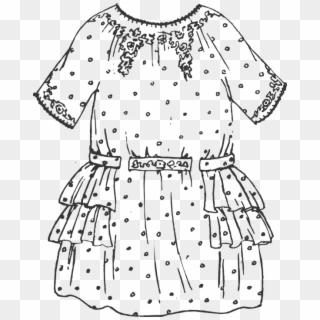 Dress Vintage Retro Paper Doll Clothing Fashion - เสื้อผ้า วิน เท จ Png Clipart