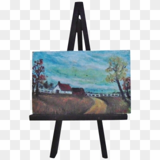 Art Canvas Stand Fresh Vintage Doll House Miniature - Painting On A Stand Clipart