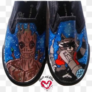 Guardians Of The Galaxy Hand Painted Shoes - Cartoon Clipart