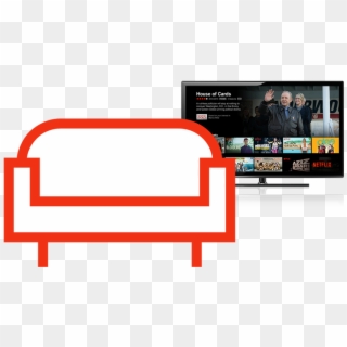 Control Netflix From Your Couch - Online Advertising Clipart