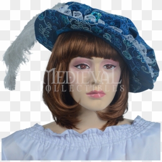 Ladies Renaissance Floppy Hat - Girl Clipart