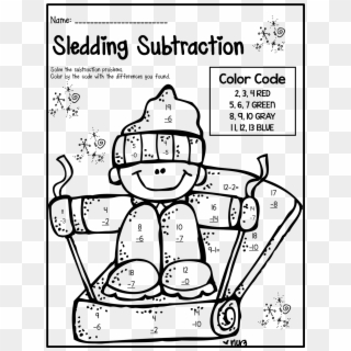 Mathematical Drawing Grade - Math Winter Coloring Sheets Clipart