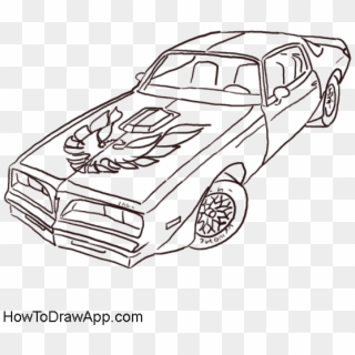 Firebird Drawing Gto - Pontiac Firebird Trans Am Drawing Clipart