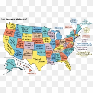 United States Of The Environment - Map Us Crime Rate Clipart