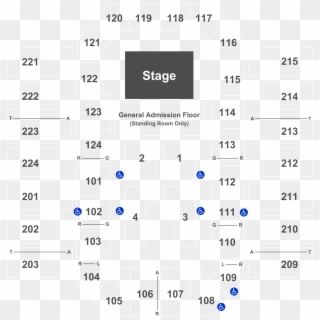 Legend - James Brown Arena Seating Chart Clipart