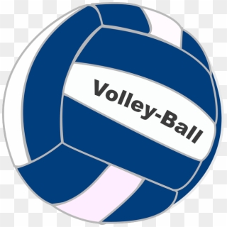 Volleyball - Longfellow - Blue And White Volleyball Clipart - Png Download