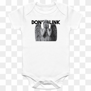A Great Doctor Who Baby Onesie Featuring Don't Blink - Fictional Character Clipart