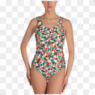 One Piece Swimsuit Flowers Clipart