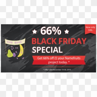 Black Friday Deal Für Namefruits - Flyer Clipart