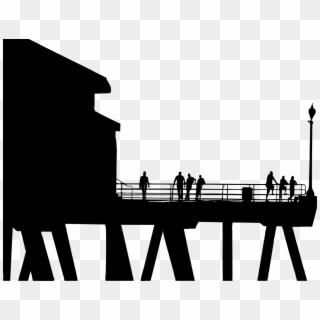 Pier Clipart Black And White - Png Download