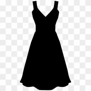 Clothing Types Silhouette Png - Little Black Dress Clipart
