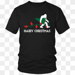 Bigfoot Hairy Christmas Tree Shirt Holiday Sasquatch - Larry Bernandez T Shirt Clipart