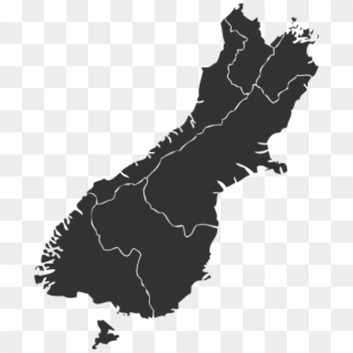 Map Of Nz With Regions Clipart