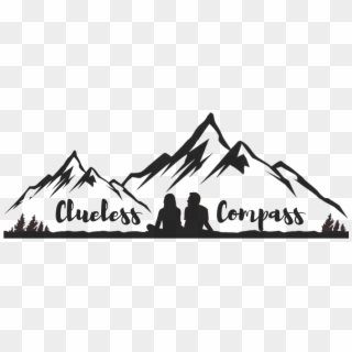 Clueless Compass - Silhouette Clipart