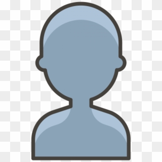 Bust In Silhouette Emoji - Icone Buste Clipart