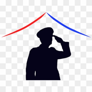 Begin Again Transitional Services For Veterans - Veteran Silhouette Salute Clipart