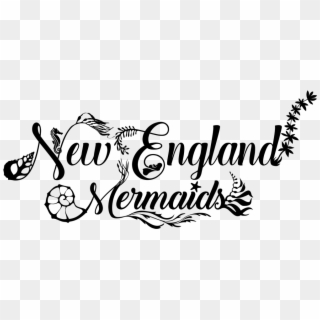 New England Mermaids - Calligraphy Clipart