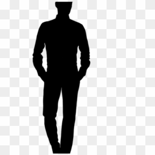 People Silhouette Clipart Tall Man - Scale Figure Silhouette Png Transparent Png
