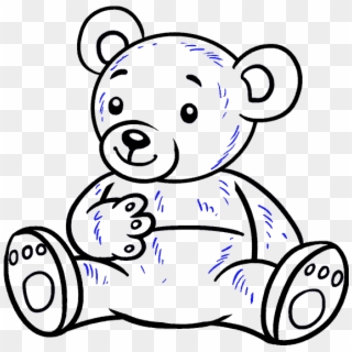 Hamster Drawing Teddy Bear - Draw A Bear Cartoon Clipart