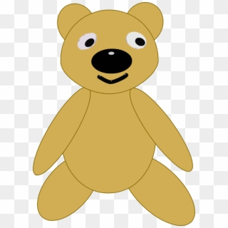Teddy Bear Clip Art - Gambar Boneka Beruang Sederhana - Png Download