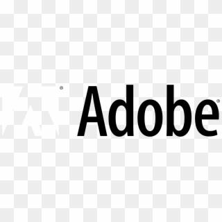 Adobe 01 Logo Black And White - Adobe Logo Transparent White Clipart
