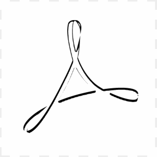 Adobe Acrobat Pro Logo Black And White - Adobe Acrobat Logo White Png Clipart