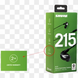 For New Packaging Versions Which Start To Be Available - Shure In Ear 215 Clipart