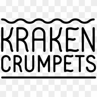 Krakencrumpets Logo S Fit=595,595 - Black-and-white Clipart