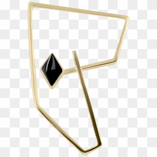 Supra Earrings, Gold L Black $107 $153 - Triangle Clipart