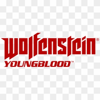 Wolf Youngblood Revisedlogo Red - Wolfenstein Logo Png Clipart