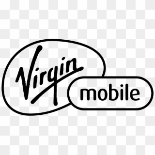 X Virgin Mobile Logo Black Clipart
